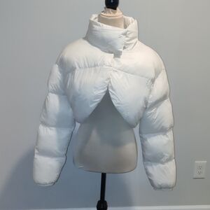 Chic Women's White Puffer Jacket